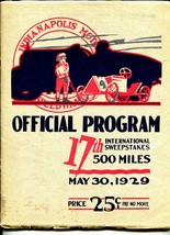 Indianapolis Motor Speedway Auto Race Program-Indy 500-5/30/1929-17th race-VG/FN - £514.92 GBP