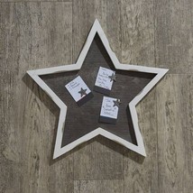 Star Memo Board with magnets in wood and metal - £31.23 GBP