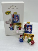 2010 Hallmark Ornament Crayola Crayon A Cheery Masterpiece Mouse Painting Cute! - £18.42 GBP