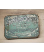 Edgeworth Blue Pipe Tobacco Tin Can Hinged Lid Richmond VA Vintage Empty f - £10.11 GBP