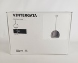 Ikea VINTERGATA Pendant Hanging Light Lamp Polypropylene Shade Gray 17&quot; ... - $25.59