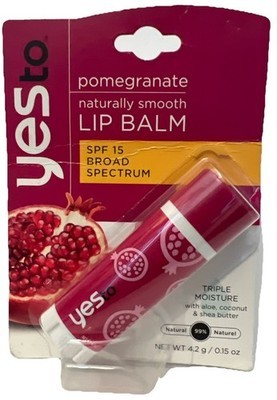 1- Yes to Pomegranate Naturally Smooth Lip Balm 0.15 oz (New/Sealed) See Photos Item image 5