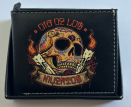 Dia De Los Muertos Leather Bi-Fold Bifold Wallet - £9.59 GBP
