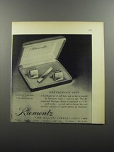 1956 Krementz Cuff Links and Tie Bar Ad - Gentleman&#39;s Gift - £14.78 GBP