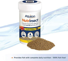 Aqueon Nutrinsect Tropical Pellets Natural Insect Protein Fish Food 1.76 oz - £8.52 GBP