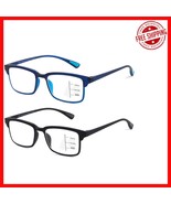 Dual-Purpose 2 Pack Multifocus Glasses - Lightweight Comfort &amp; Blue Ligh... - $717.02 MXN