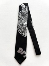 Off-White x Virgil Obloh Viscose Black Silver Neck Tie ~ Made in Italy - $415.77