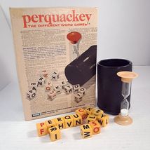 Vintage Perquackey The Different Word Game 1970 No. 8313 Letter Dice com... - $23.00