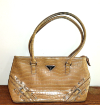 PRADA Authentic Light Brown Handbag Purse w/ 4 Inner Pockets Belt Buckle... - £57.13 GBP