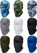 9 Pieces Ski Mask For Men Balaclava Face Mask Summer Face Mask Balaclava Full - $44.98