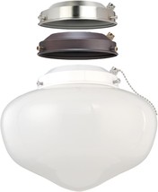 Three Fitters With White Opal Glass Led Schoolhouse Indoor/Outdoor Energy Star - £45.43 GBP