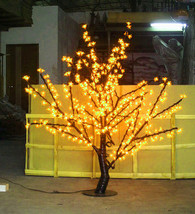 5ft Yellow Waterproof LED Cherry Blossom Christmas Tree Night Light Party Decor - £227.41 GBP