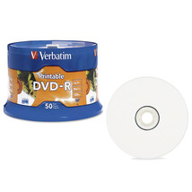 Verbatim Inkjet Printable DVD-R White 50pk (4.7GB) - £44.37 GBP