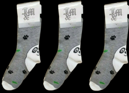 3 Pair Panda Bear Premium Womens Size 9-11 Crew Footwear Official Socks ... - £8.05 GBP