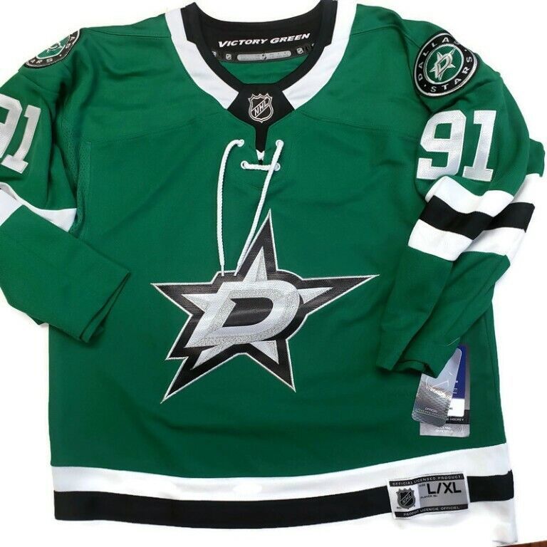 Primary image for Official Dallas Stars Youth Size L/XL Tyler Seguin NHL Victory Green Home Jersey