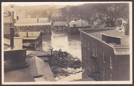 Montpelier, VT 1927 Great Flood RPPC - Scene from Atop Howard Bank Bldg. #2 - £12.54 GBP
