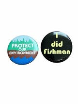 Phish 90&#39;s Pin Lot - I did Fishman &amp; Protect Our Environment - £11.86 GBP
