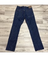 Vintage Plain Pockets Jean Men 33x34 Blue Bootcut Raw JC Penney Made in USA - $39.36 CAD
