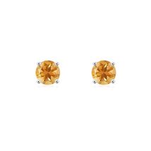 ANGARA Basket-Set Round Citrine Studs Earrings in Sterling Silver (5mm) - $188.50+