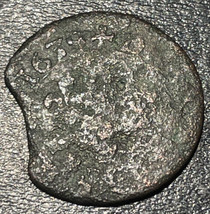 1639 France King Louis XIII &#39;The Just&#39; Copper Double Tournois 1.61g Fren... - $19.80