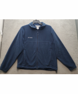 Columbia Sportswear Jacket Mens Medium Navy Fleece Long Sleeve Mock Neck... - $395.97 MXN