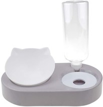 Portable Pet Bowl and Automatic Water Feeder Set, 2 in 1 Food Bowl Dish with Wat - £64.43 GBP