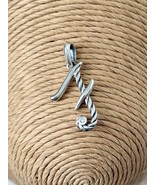 David Yurman .925 Sterling Silver Diamond Script Initial F Pendant - $173.25