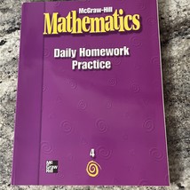 McGraw-Hill Mathematics, Grade 4, Daily Homework Practice by McGraw Hill... - $184.53 MXN