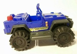 Matchbox K9 Police Unit 6&quot; Blue Plastic Open Vehicle Jeep 2012 VGUC Rare - $8.95