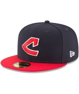 New Era MLB 59FIFTY Cooperstown Cleveland Indians Fitted Hat Men 7 1/2 - $56.85 CAD