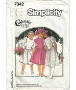 Simplicity Pattern 7342 Girl&#39;s Size 8 Dress with Side Ties Uncut - £5.50 GBP