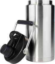 Half Gallon Water Bottle Insulated 64oz Stainless Steel Water Jug With H... - £38.77 GBP