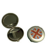 Rhinestone Studded Double Mirror Compact - $186.21 MXN