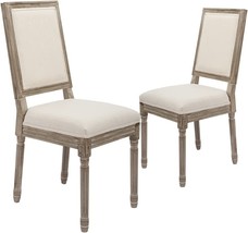 Modern Distressed Bedroom Chairs With Sq.Are Backs, Elegant Kitchen Chairs Side - £170.22 GBP