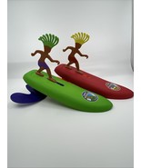 Surfer Dudes Costa Rica Rick &amp; Donegan Doolin Beach Toy Wave Powered Sur... - $643.13 MXN
