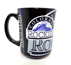 Colorado Rockies MLB Reflective Coffee Mug Tea Cup 11 oz Ceramic Black - $21.78