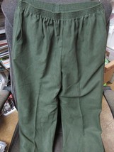 &quot;&quot;OLIVE GREEN, SUEDE CLOTH FINISH&quot;&quot; - PANTS - ALFRED DUNNER = 12 - NWT - $8.89