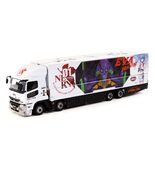 1/64 Tarmac Works Fuso Truck with Transporter White with Graphics EVA Ra... - $1,864.78 MXN
