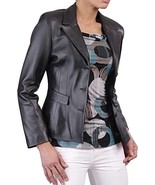 Leather Blazer Jacket Size Women Women&#39;s Button Suede Coat Large Soft Bl... - $2,617.55 MXN+