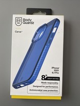 BodyGuardz - Carve Series -  For iPhone 13 Pro &amp; 14 Pro - Blue - $1.90