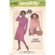 Vintage Sewing PATTERN Simplicity 8162, Jiffy Misses 1977 Knit Pullover Top - $11.65