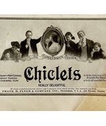 1906 Chiclets Chewing Gum Advertisement Candy Ephemera 5.75 x 4&quot; - $28.01 CAD