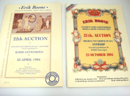 Erik Boone Bond &amp; Share Certificates Auction Catalogs 1993 1994 Antwerp - $7.51