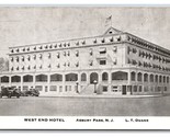 West End Hotel Asbury Park New Jersey NJ UNP Unused DB Postcard V11 - $3.91