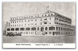 West End Hotel Asbury Park New Jersey NJ UNP Unused DB Postcard V11 - £3.06 GBP