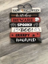 Halloween Wall Decoration - &quot;Happy Halloween&quot;, Boo, Beware &amp; More  Spooky Saying - £5.93 GBP