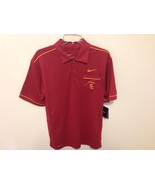 NCAA USC Trojans Mens Polo Shirt Dri Fit Size Mens Small  by Nike NWT - £24.14 GBP