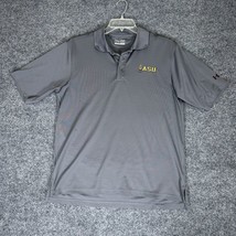 Under Armour Shirt Mens Small Grey Polo ASU Heatgear  Short Sleeve Loose Adult - £9.29 GBP