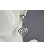Womens Vintage Estate Sterling Silver Infinity Knot CZ Earrings 7.0g E7073 - $55.20 CAD
