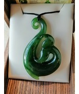 New zealand design Jade Toki / Koru LARGE pandent / necklace 64mm - $230.00
